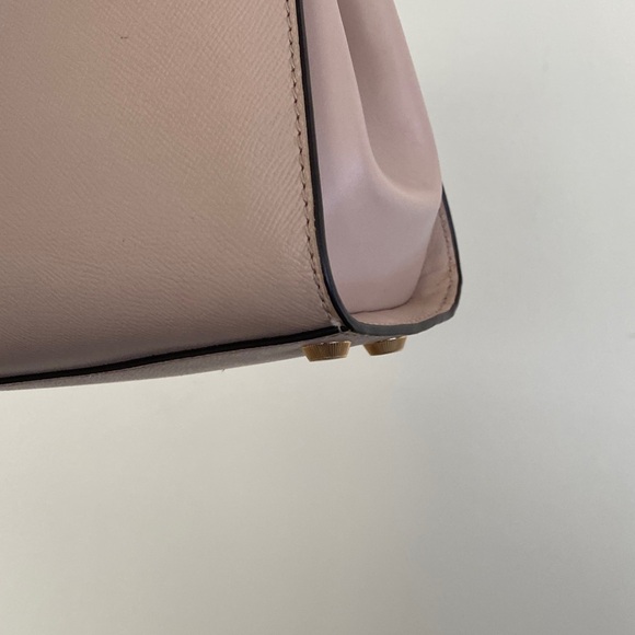 SOLD!Michael Kors Bleeker Small Studded Crossgrain Leather Satchel, Retails $498 - Picture 8 of 17